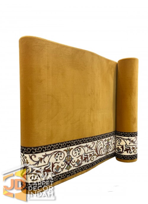 Karpet Sajadah Solomon Farangi Yellow Motif Polos  120x600, 120x1200, 120x1800, 120x2400